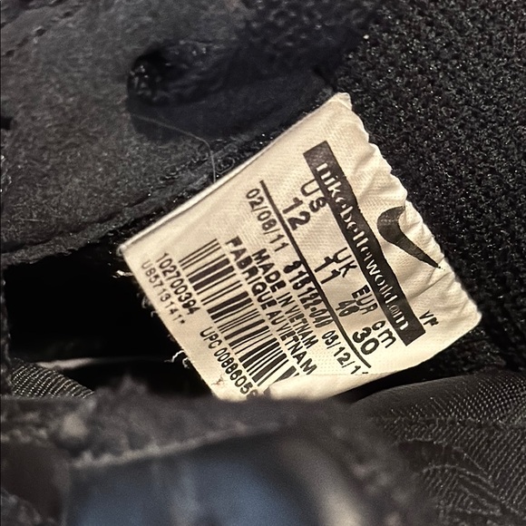 Nike Air Prestige III Low Top Men's Black/Red/White Sneakers Size 12 - Picture 6 of 9